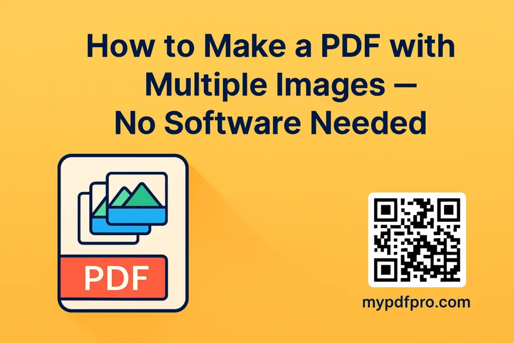 How to Make a PDF with Multiple Images